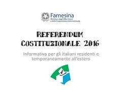 Referendum costituzionale - voto italiani all'estero