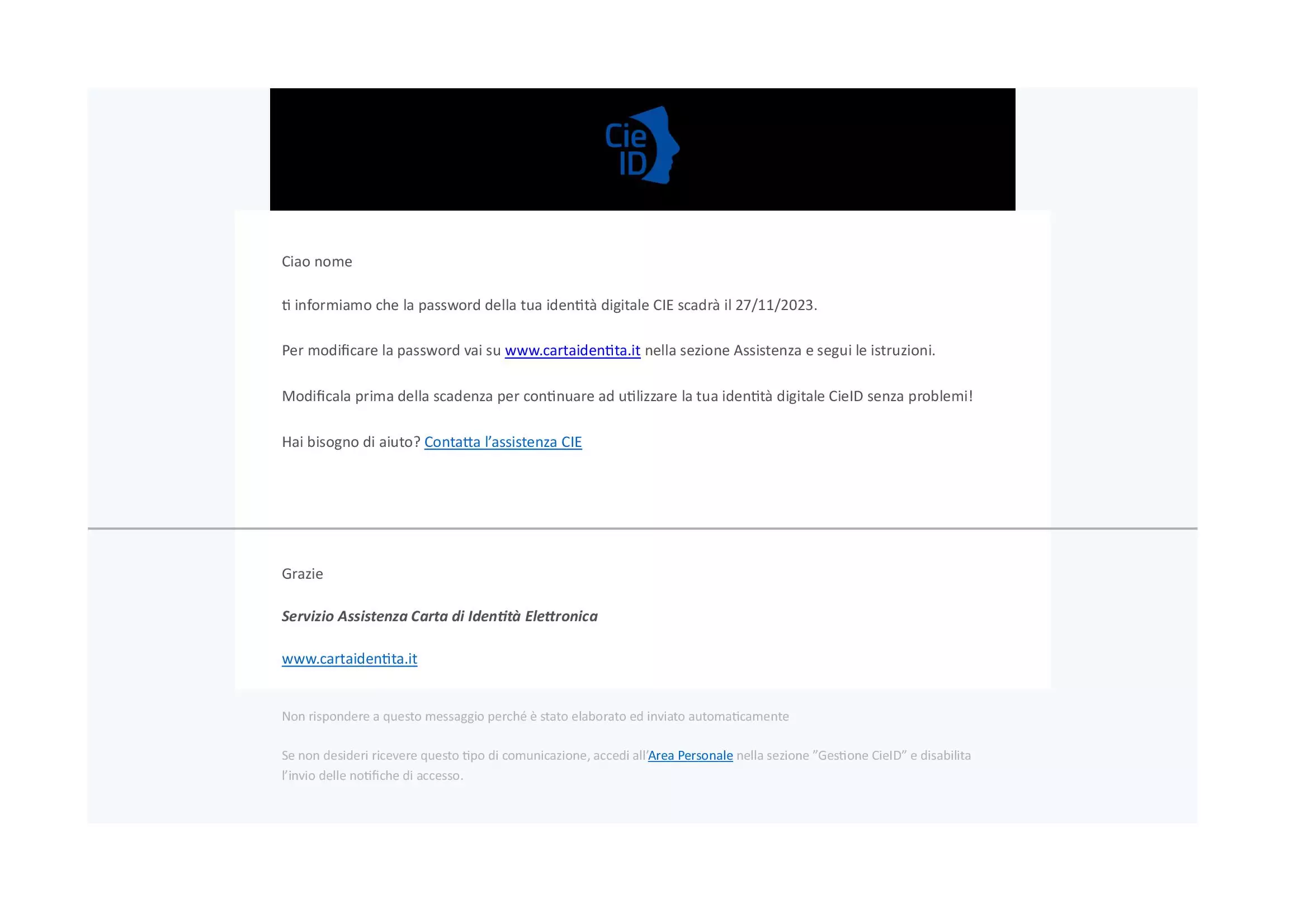 Mail truffa